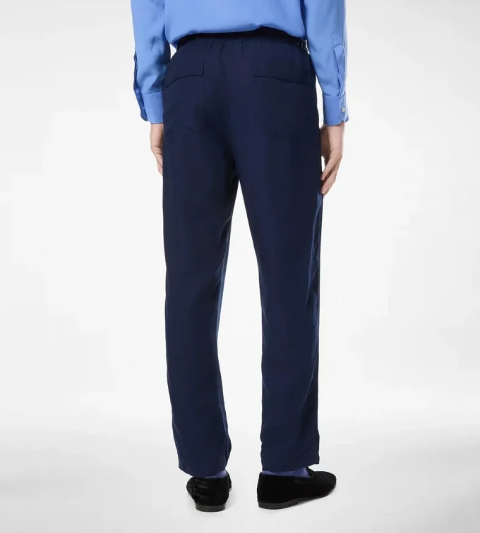 Leichte Lounge-Hose aus Lyocell mit Falten
