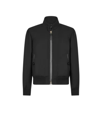 Leichter Harrington-Blouson aus Wolle, doppelt teilbar