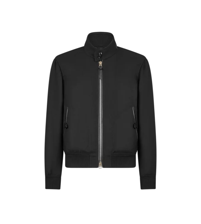 Leichter Harrington-Blouson aus Wolle, doppelt teilbar Leichter Harrington-Blouson aus Wolle, doppelt teilbar