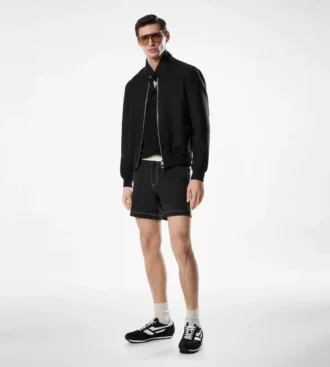 Leichter Harrington-Blouson aus Wolle, doppelt teilbar