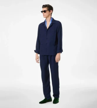 Leichtes Pyjamahemd aus Lyocell