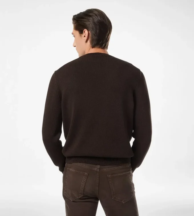 Leichtes Rundhalsshirt aus Baumwollmischung