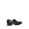 Loafer aus poliertem Leder und Alligatorleder mit gedrehtem Band Loafer aus poliertem Leder und Alligatorleder mit gedrehtem Band