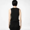 Lockeres Tanktop mit Mikro-Paillettenverzierung