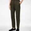Lounge-Hose aus Baumwolle und Seide mit Bengalstreifen und Falten