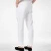 Lounge-Hose mit Fischgrätenmuster und Falten