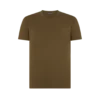 Lyocell-Baumwoll-T-Shirt mit Rundhalsausschnitt