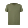 Lyocell-Baumwoll-T-Shirt mit Rundhalsausschnitt