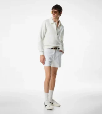 Maßgeschneiderte Shorts aus Baumwollsatin
