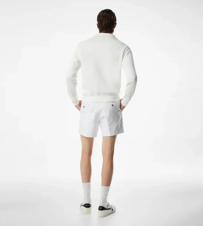 Maßgeschneiderte Shorts aus Baumwollsatin