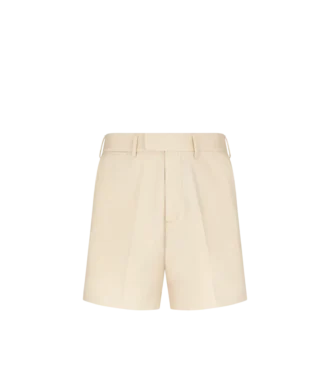 Maßgeschneiderte Shorts aus gebürsteter Baumwoll-Drillich Maßgeschneiderte Shorts aus gebürsteter Baumwoll-Drillich