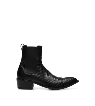 Matte Printed Python Chelsea Boot
