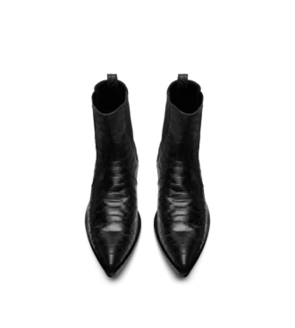 Matte Printed Python Chelsea Boot