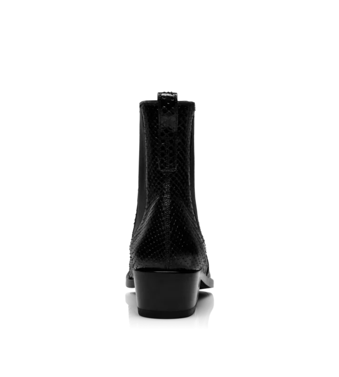 Matte Printed Python Chelsea Boot Matte Printed Python Chelsea Boot