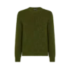 Merino-Halbcardigan mit Rundhalsausschnitt