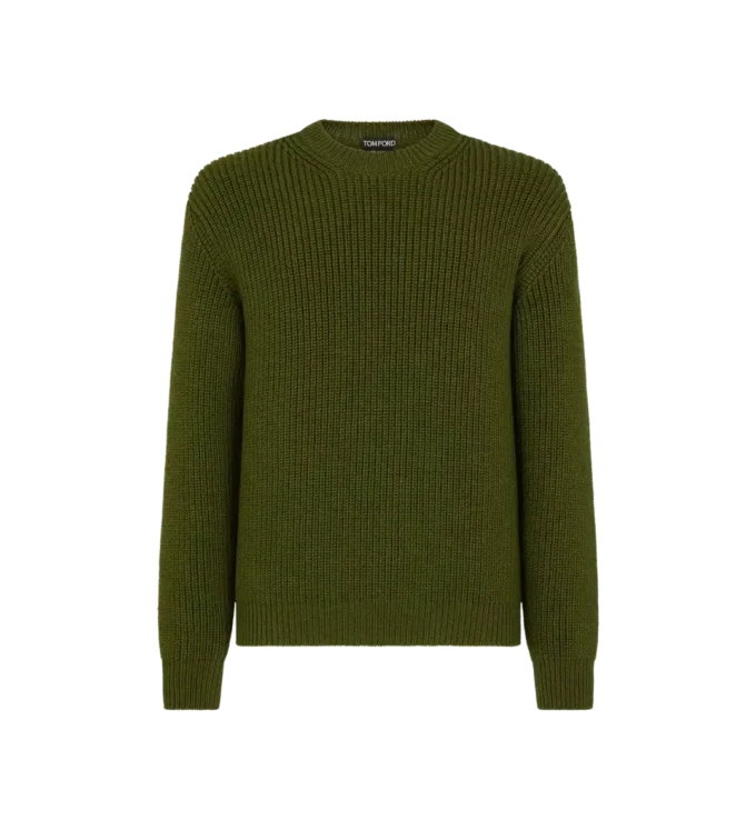 Merino-Halbcardigan mit Rundhalsausschnitt