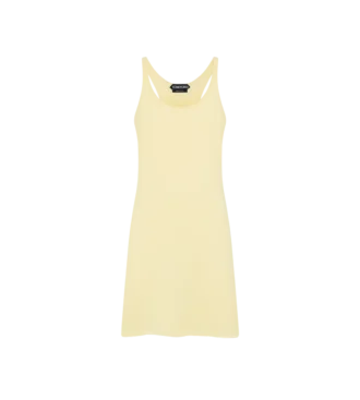 Merino-Piqué-Kleid ohne Ärmel