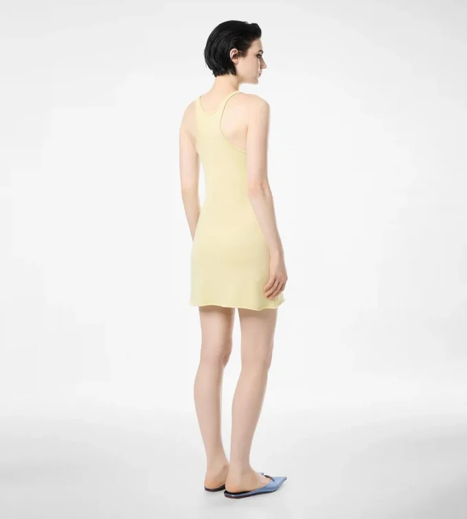 Merino-Piqué-Kleid ohne Ärmel Merino-Piqué-Kleid ohne Ärmel