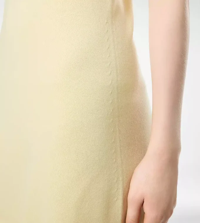 Merino-Piqué-Kleid ohne Ärmel Merino-Piqué-Kleid ohne Ärmel