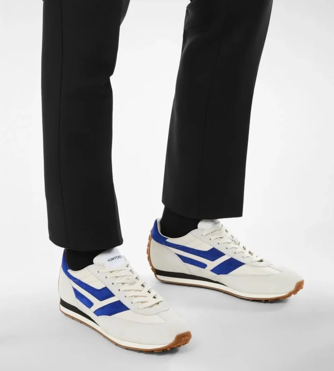 Mick Sneaker aus glattem Leder und Wildleder Mick Sneaker aus glattem Leder und Wildleder