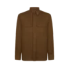 Militärhemd aus Baumwoll-Leinen-Drillich Militärhemd aus Baumwoll-Leinen-Drillich