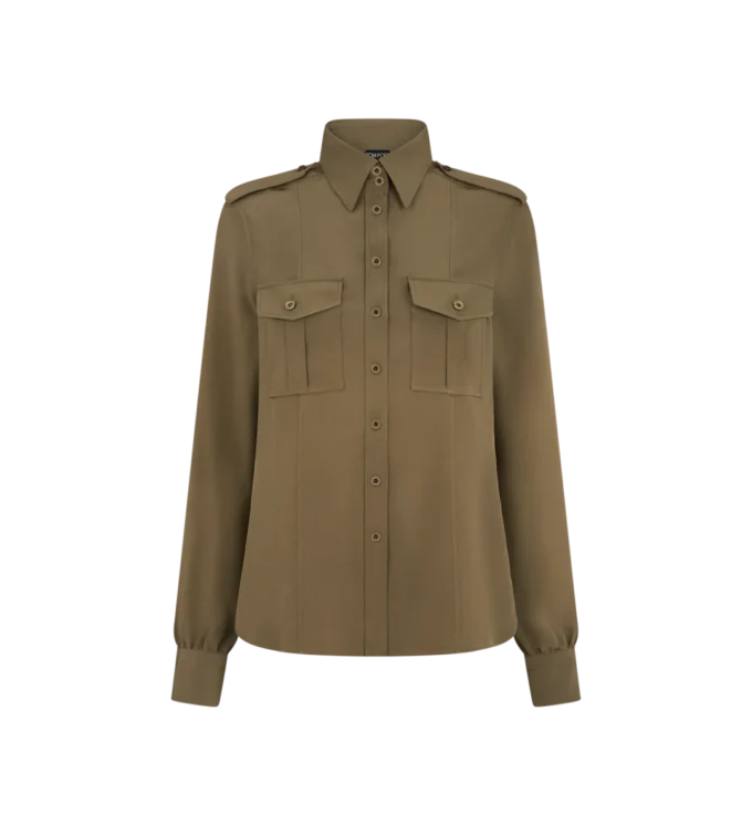 Militärhemd mit Fronttaschen