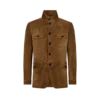 Militärjacke aus Kaschmir-Wildleder