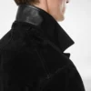 Militärjacke aus Kaschmir-Wildleder
