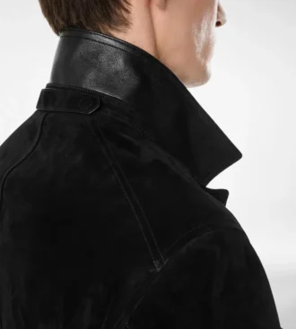 Militärjacke aus Kaschmir-Wildleder