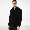 Militärjacke aus Kaschmir-Wildleder