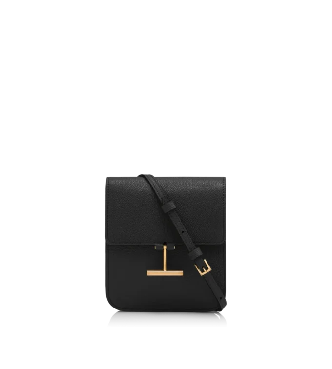 Mini-Tasche Tara aus genarbtem Leder mit Riemen Mini-Tasche Tara aus genarbtem Leder mit Riemen