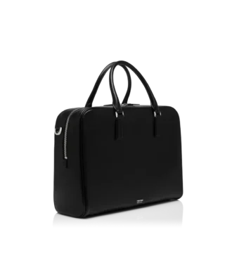 Minimalistische Aktentasche aus genarbtem Leder