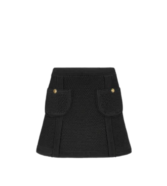 Minirock mit aufgesetzten Taschen