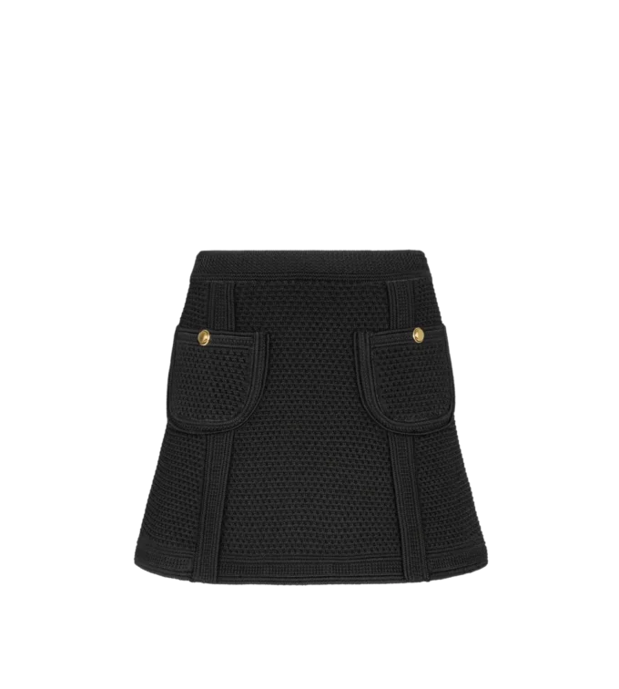 Minirock mit aufgesetzten Taschen
