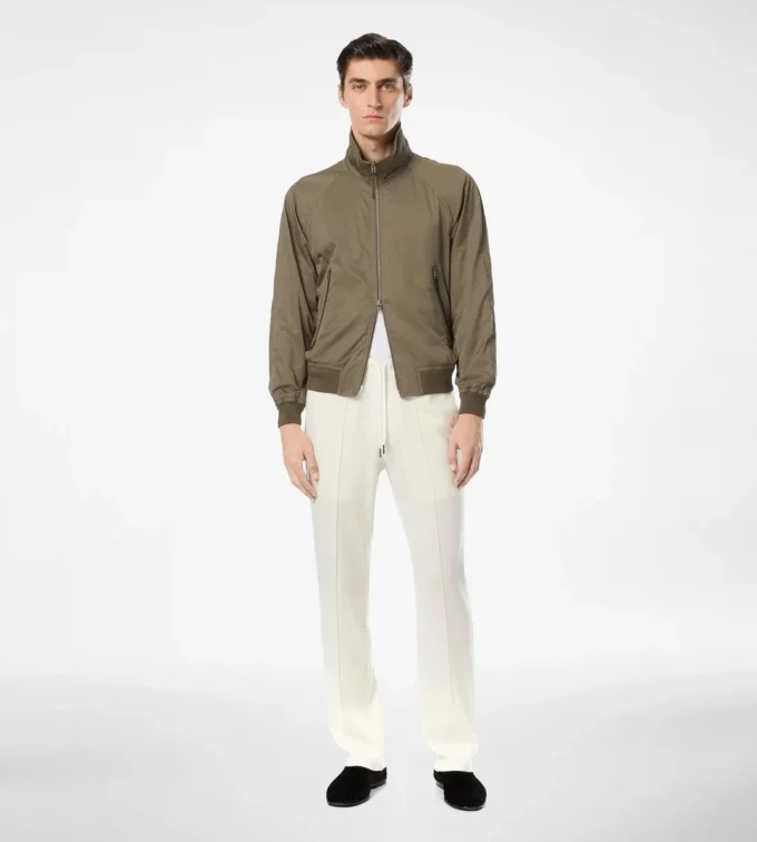 Mit Kaschmir gefütterte Blousonjacke