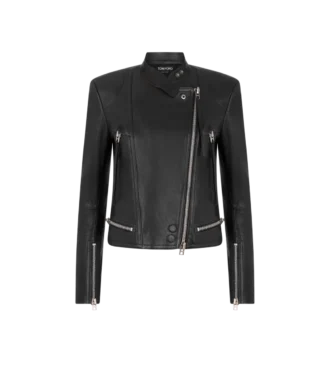 Nappa-Racerjacke mit Dampfbehandlung