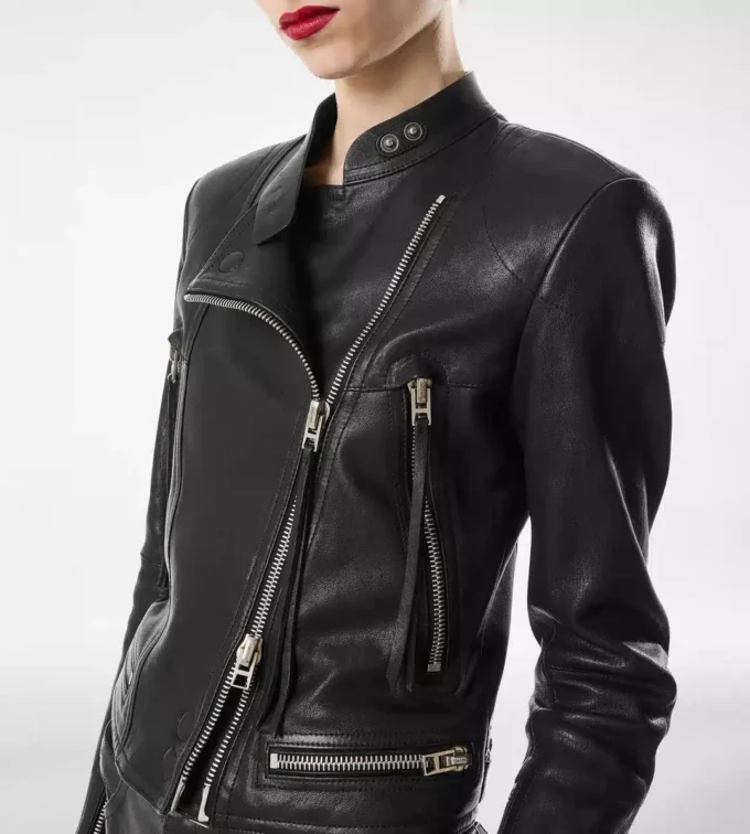 Nappa-Racerjacke mit Dampfbehandlung Nappa-Racerjacke mit Dampfbehandlung