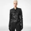Nappa-Racerjacke mit Dampfbehandlung Nappa-Racerjacke mit Dampfbehandlung