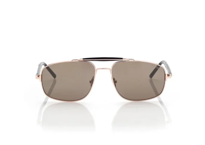 Navigator-Sonnenbrille aus Titan und Horn Navigator-Sonnenbrille aus Titan und Horn