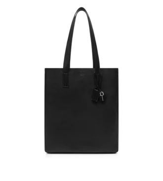 North South Tote aus Naturleder