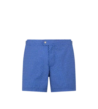 Nylon-Badeshorts mit kleinem Punktmuster Nylon-Badeshorts mit kleinem Punktmuster