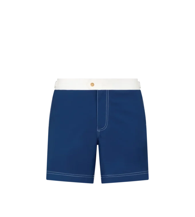 Nylon-Badeshorts mit Kontrast
