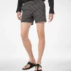 Nylon-Badeshorts mit mittelgroßem Punktmuster