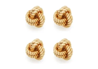 Ohrstecker aus 18 Karat Gelbgold mit Knoten Ohrstecker aus 18 Karat Gelbgold mit Knoten