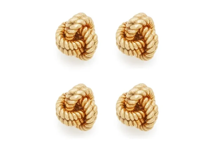 Ohrstecker aus 18 Karat Gelbgold mit Knoten
