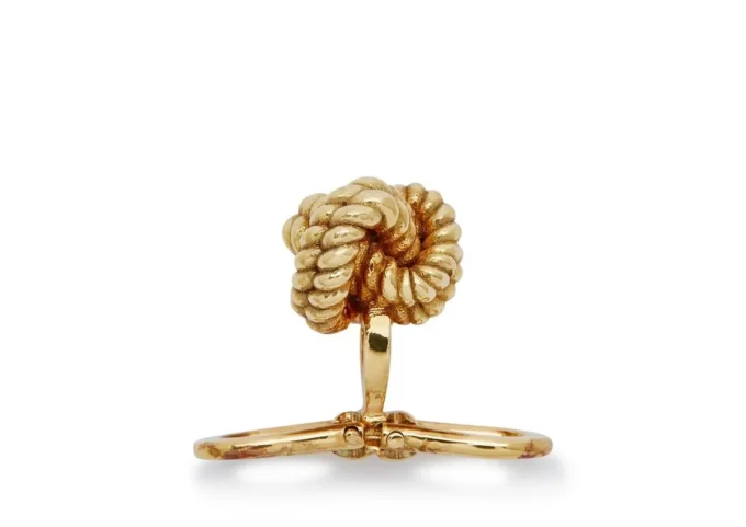 Ohrstecker aus 18 Karat Gelbgold mit Knoten