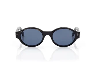Ovale Horn-Sonnenbrille