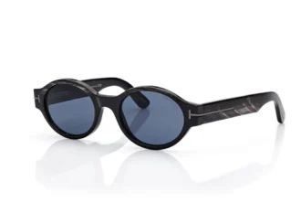 Ovale Horn-Sonnenbrille