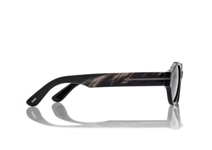 Ovale Horn-Sonnenbrille Ovale Horn-Sonnenbrille