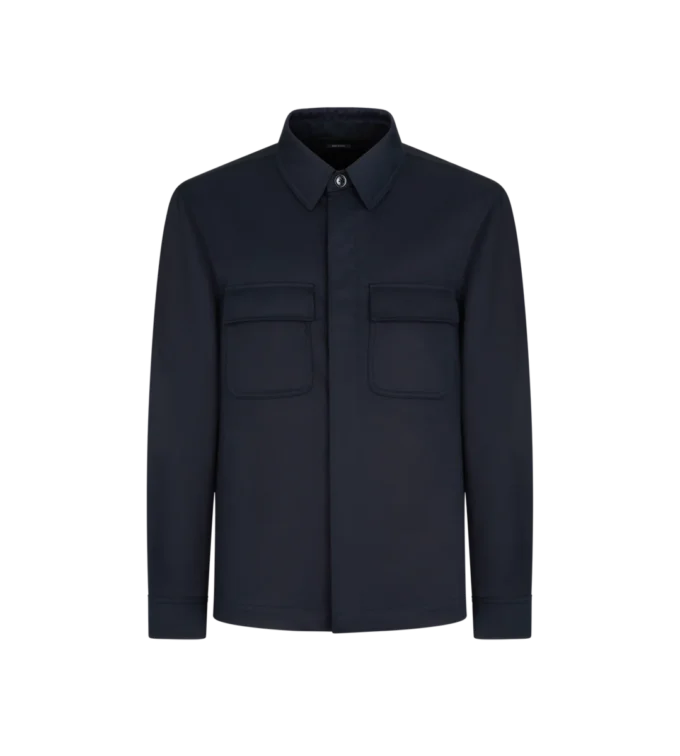 Overshirt aus Baumwolltwill mit doppelter Teilbarkeit